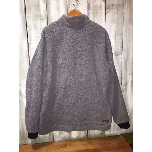 Obermeyer Sherpa Pullover Mens Size XL Gray Outdoor 1/2 Zip Sweater Hiking - Picture 6 of 10